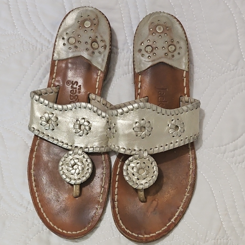 Jack Rogers Women's Silver Sandals